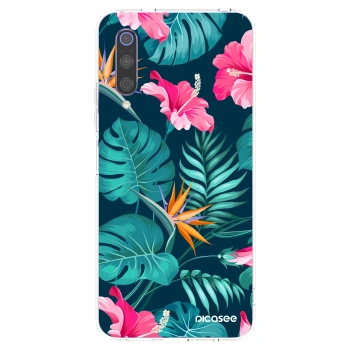 Picasee διαφανής θήκη σιλικόνης Xiaomi Mi 9 - Pink Monstera