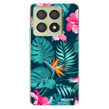 Picasee διαφανής θήκη σιλικόνης Xiaomi 14T - Pink Monstera