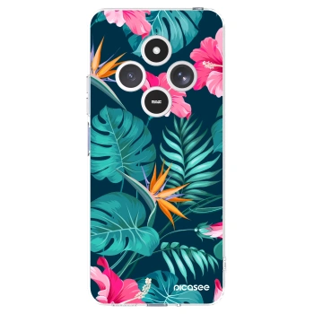 Picasee διαφανής θήκη σιλικόνης Xiaomi Redmi 14C - Pink Monstera