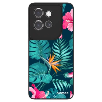 Θήκη για Motorola Edge 50 Neo - Pink Monstera