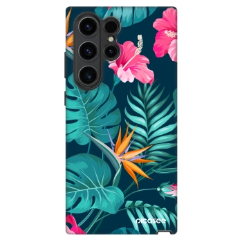 Θήκη για Samsung Galaxy S22 Ultra 5G - Pink Monstera