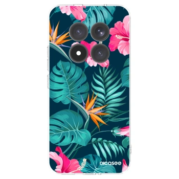 Picasee διαφανής θήκη σιλικόνης Xiaomi Redmi Note 15 Pro+ - Pink Monstera