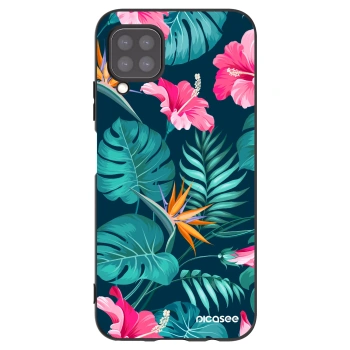 Picasee Μαύρη θήκη σιλικόνης για Huawei P40 Lite - Pink Monstera