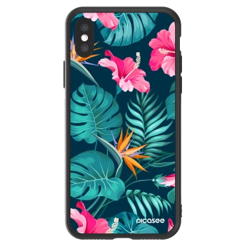 Picasee ULTIMATE CASE για Apple iPhone X/XS - Pink Monstera