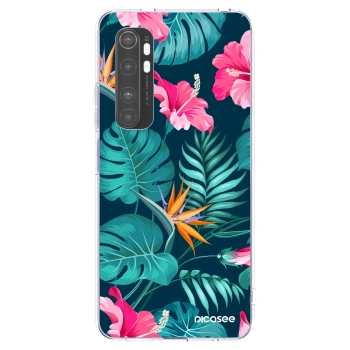 Picasee διαφανής θήκη σιλικόνης Xiaomi Mi Note 10 Lite - Pink Monstera