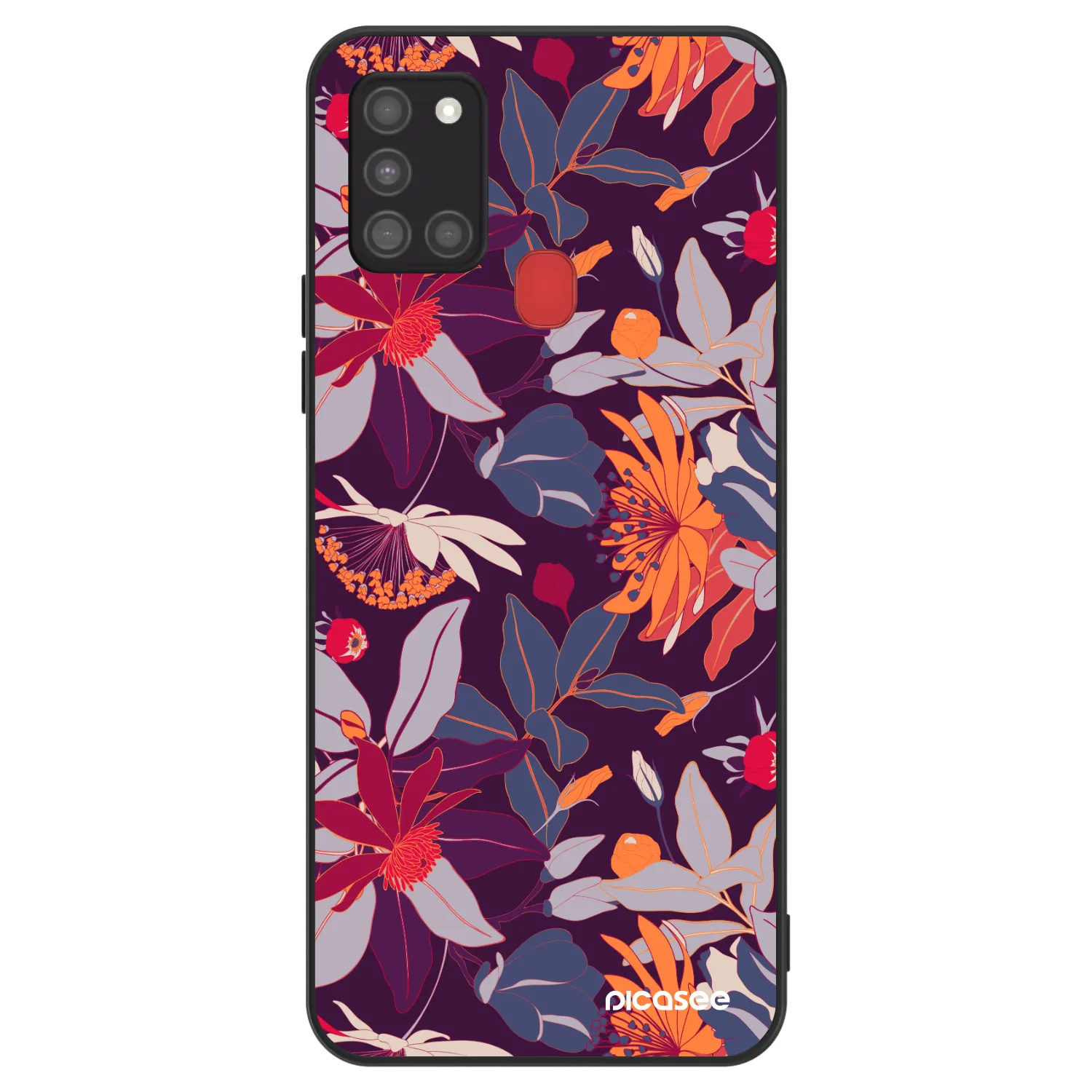 Picasee ULTIMATE CASE για Samsung Galaxy A21s - Purple Leaf