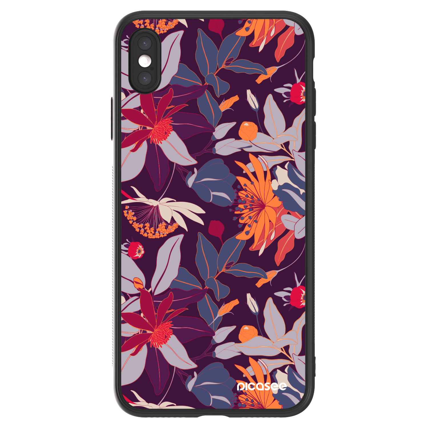 Picasee ULTIMATE CASE για Apple iPhone XS Max - Purple Leaf