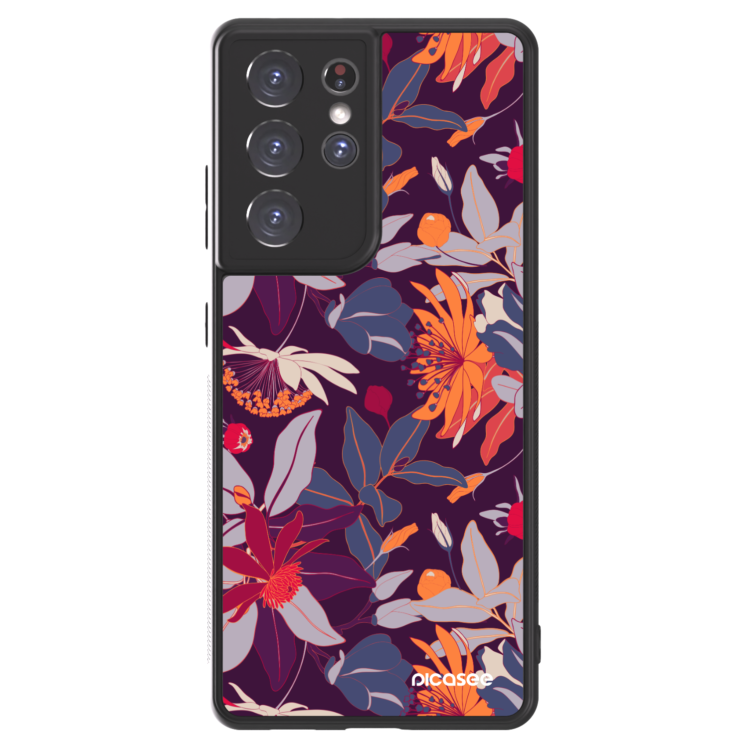 Picasee ULTIMATE CASE για Samsung Galaxy S21 Ultra 5G G998B - Purple Leaf