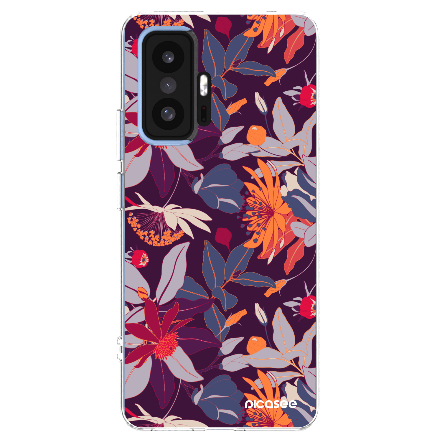 Picasee διαφανής θήκη σιλικόνης Xiaomi 11T - Purple Leaf