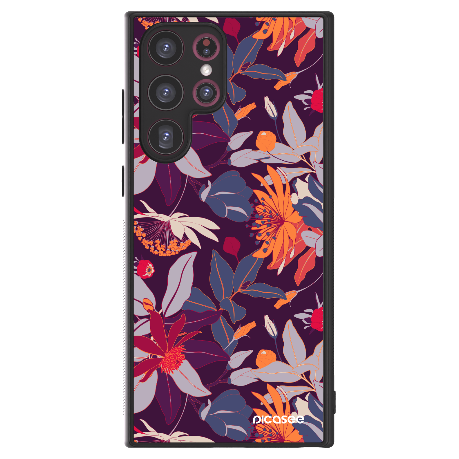 Picasee ULTIMATE CASE για Samsung Galaxy S22 Ultra 5G - Purple Leaf