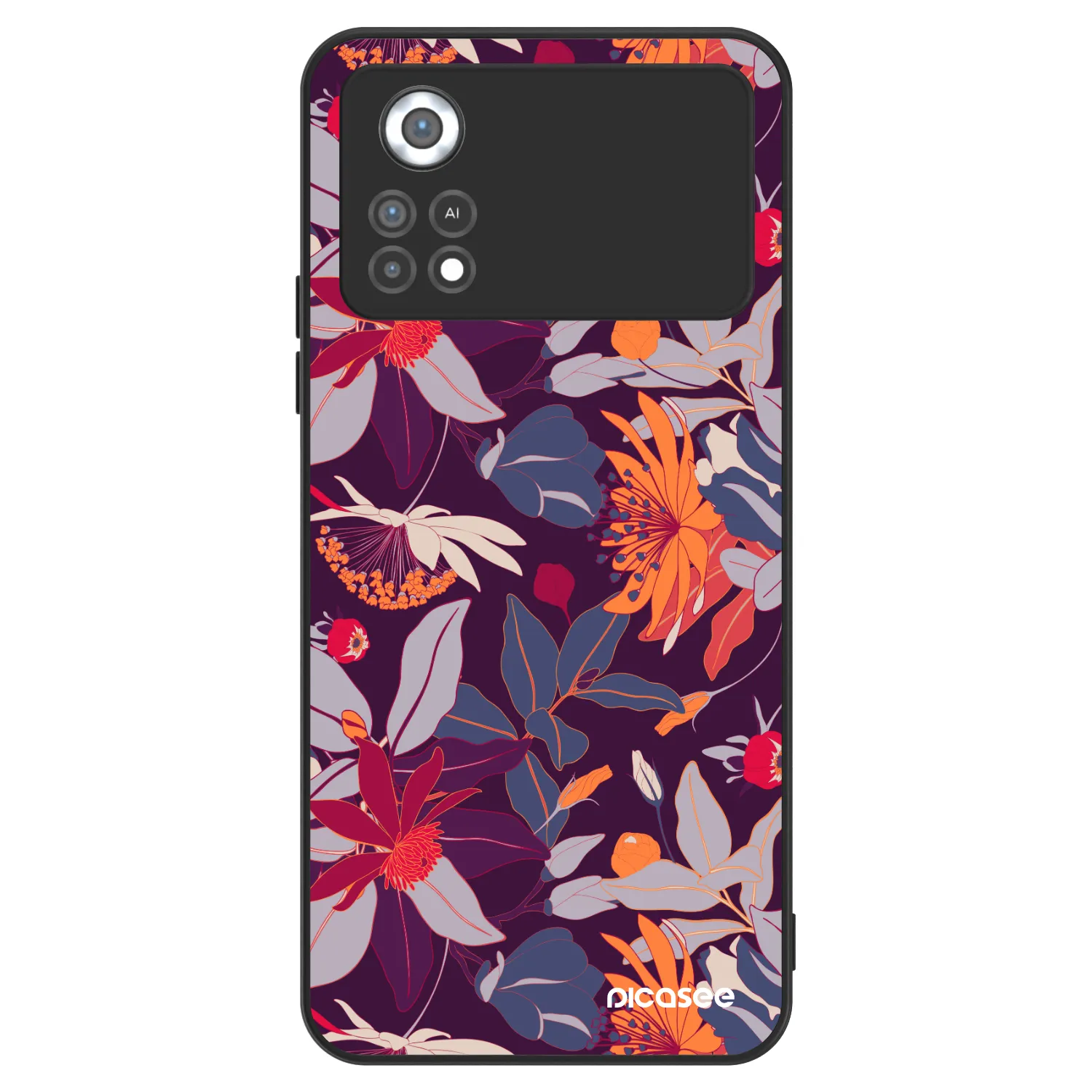 Picasee ULTIMATE CASE για Xiaomi Poco X4 Pro 5G - Purple Leaf