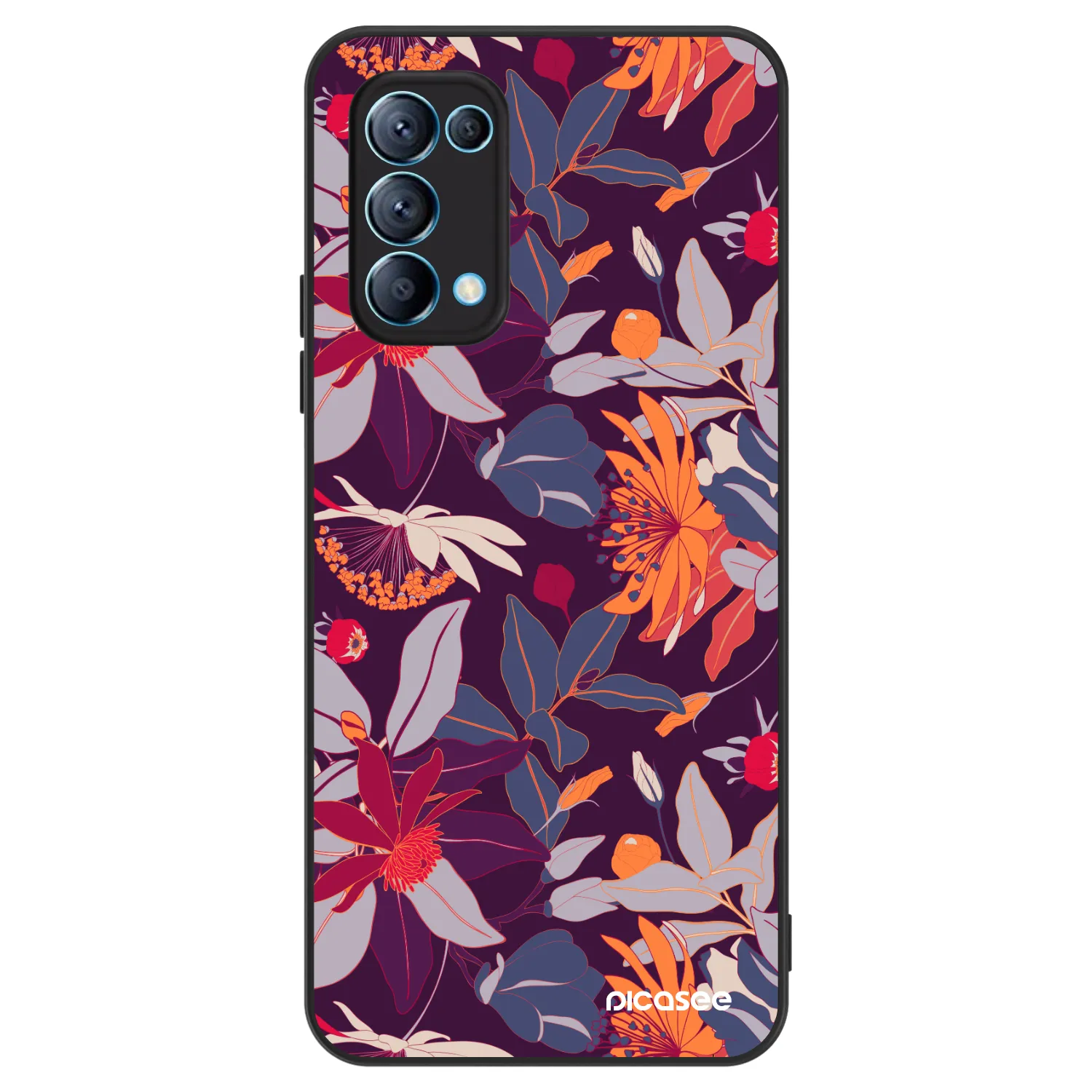 Picasee ULTIMATE CASE για OPPO Reno 5 5G - Purple Leaf