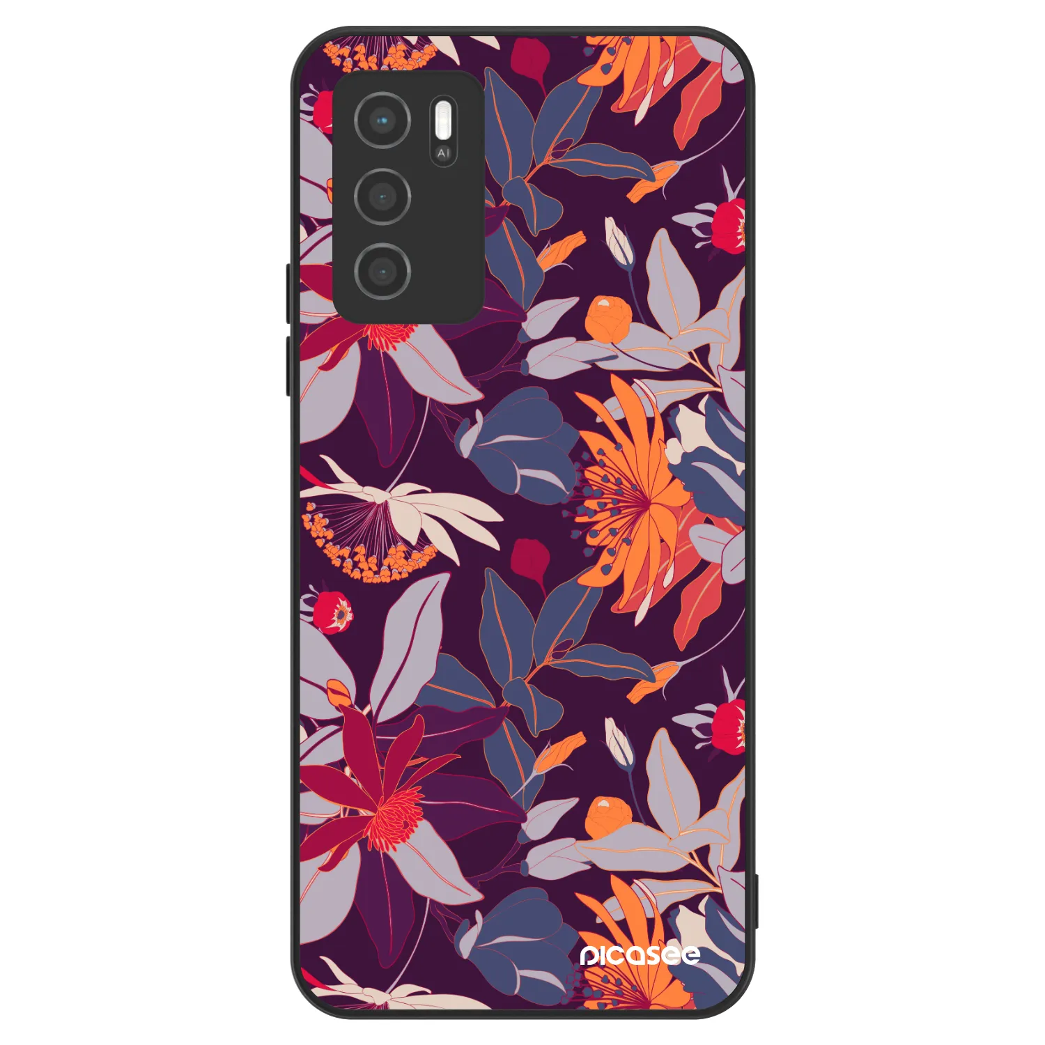 Picasee ULTIMATE CASE για OPPO A16 - Purple Leaf