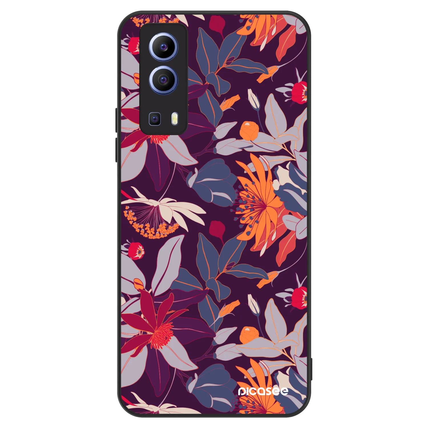 Picasee ULTIMATE CASE για Vivo Y52 5G - Purple Leaf