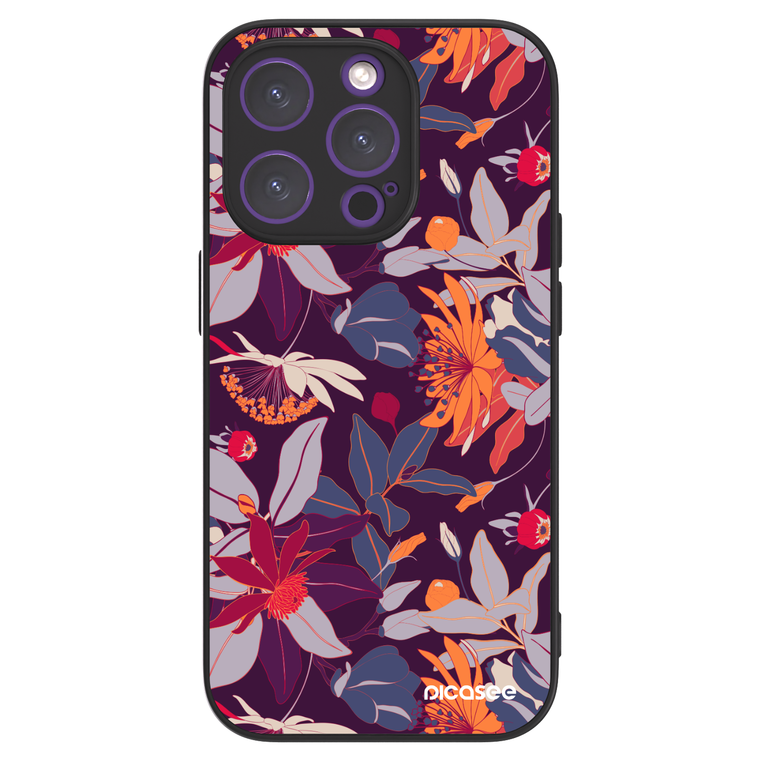 Picasee ULTIMATE CASE για Apple iPhone 14 Pro - Purple Leaf
