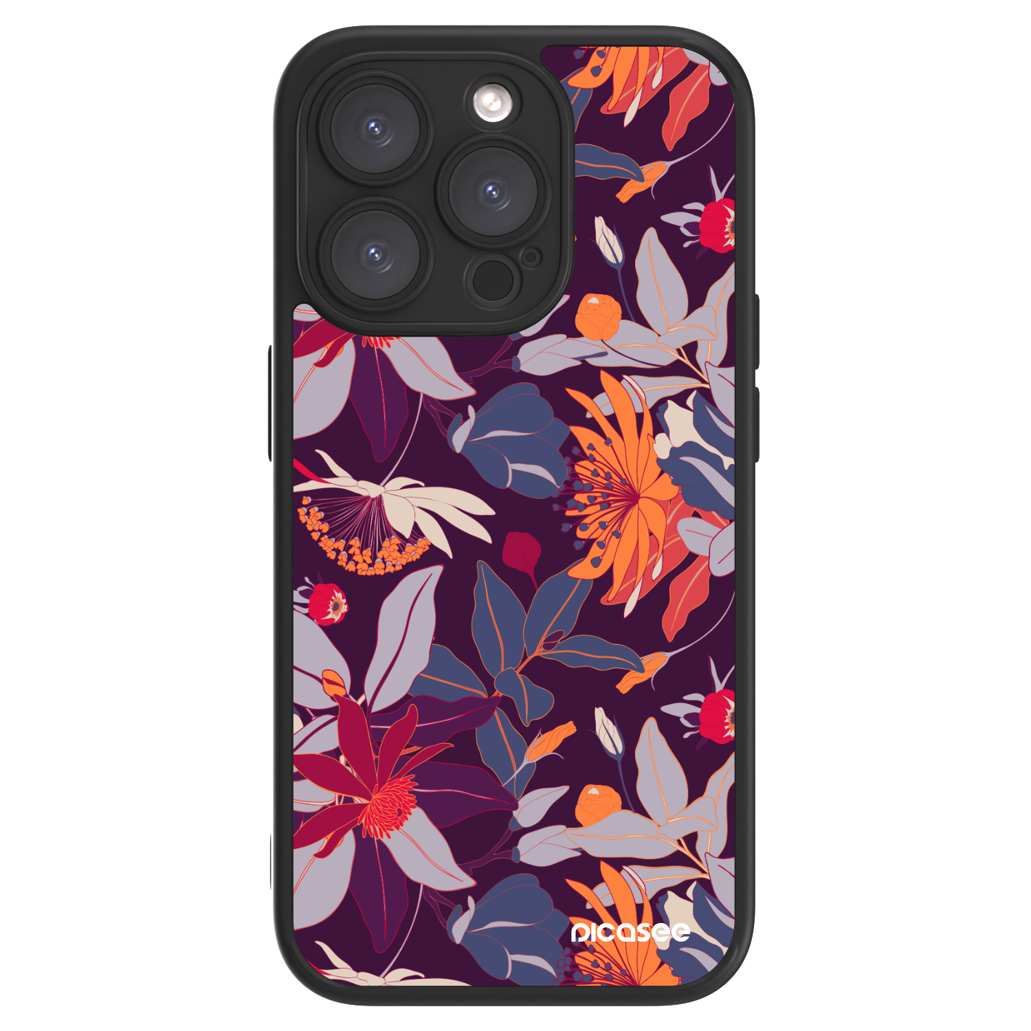 Picasee ULTIMATE CASE MagSafe pro Apple iPhone 15 Pro - Purple Leaf
