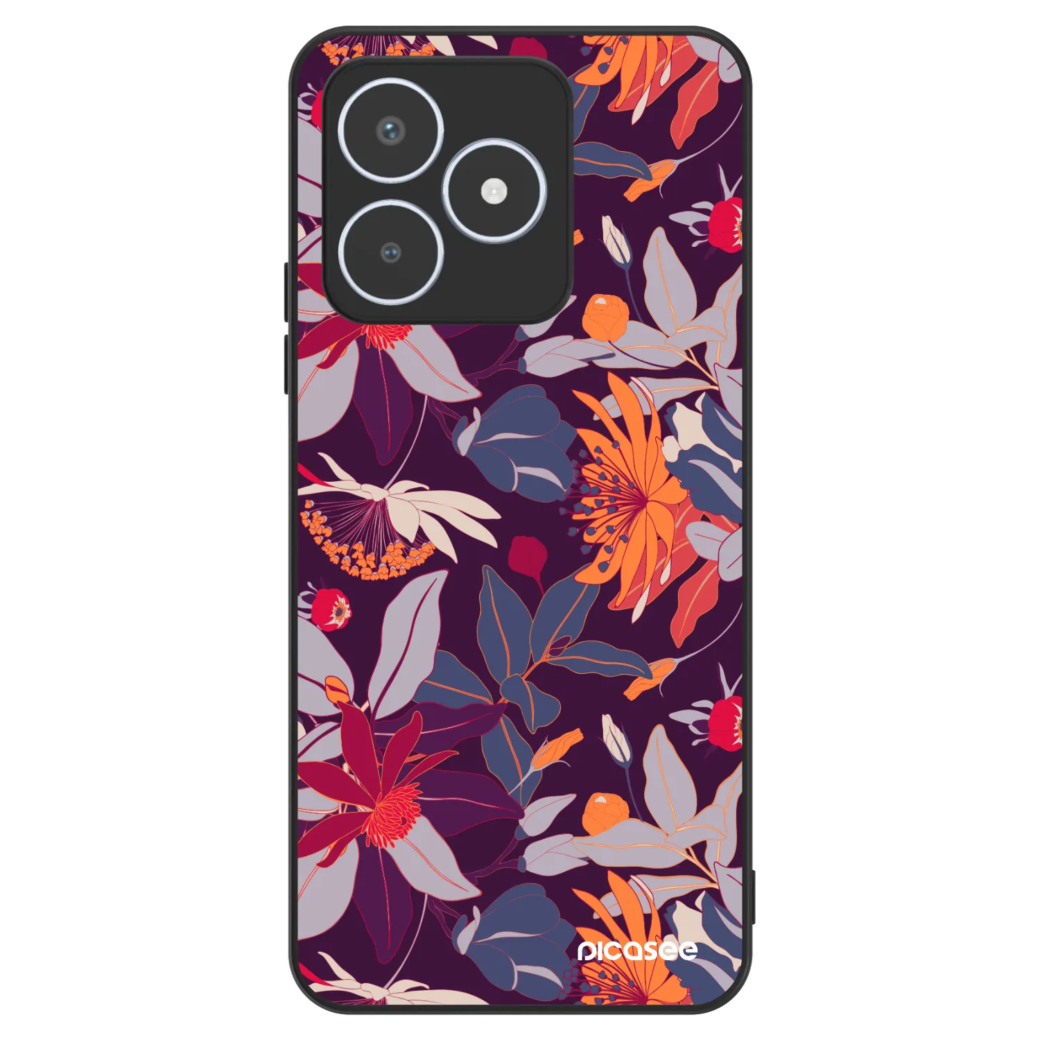 Picasee ULTIMATE CASE για Realme C53 - Purple Leaf