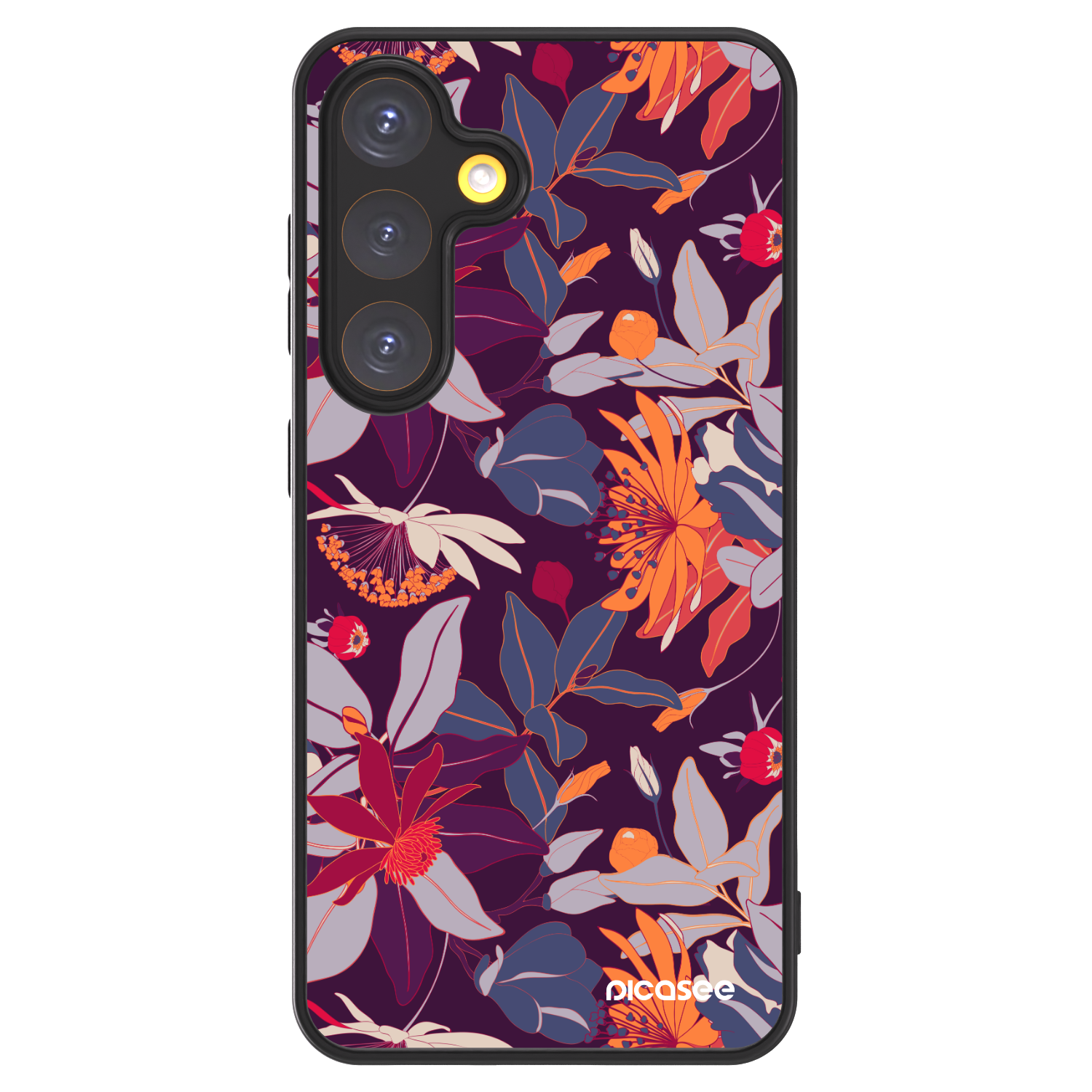 Picasee ULTIMATE CASE PowerShare για Samsung Galaxy S24 S921B 5G - Purple Leaf