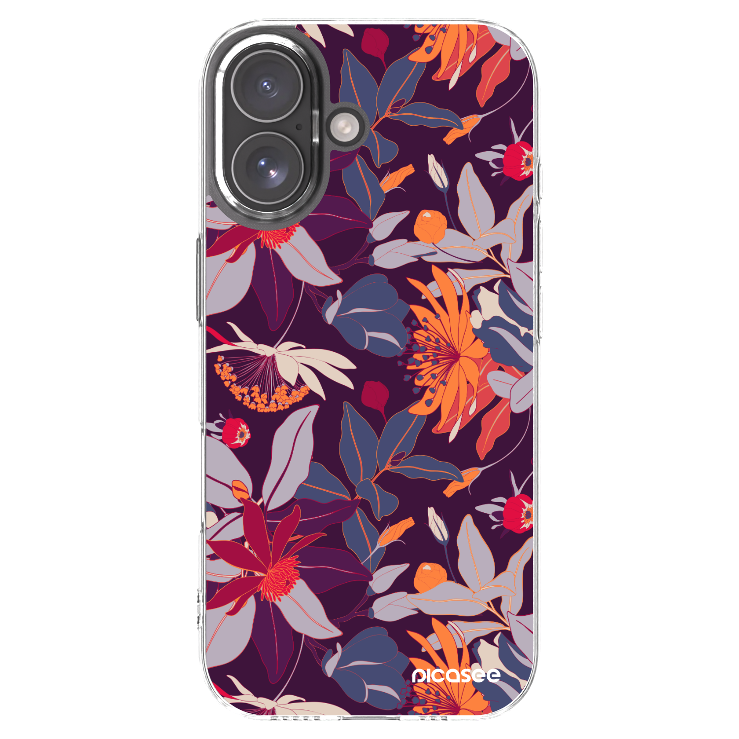 Picasee διαφανής θήκη σιλικόνης Apple iPhone 17 - Purple Leaf
