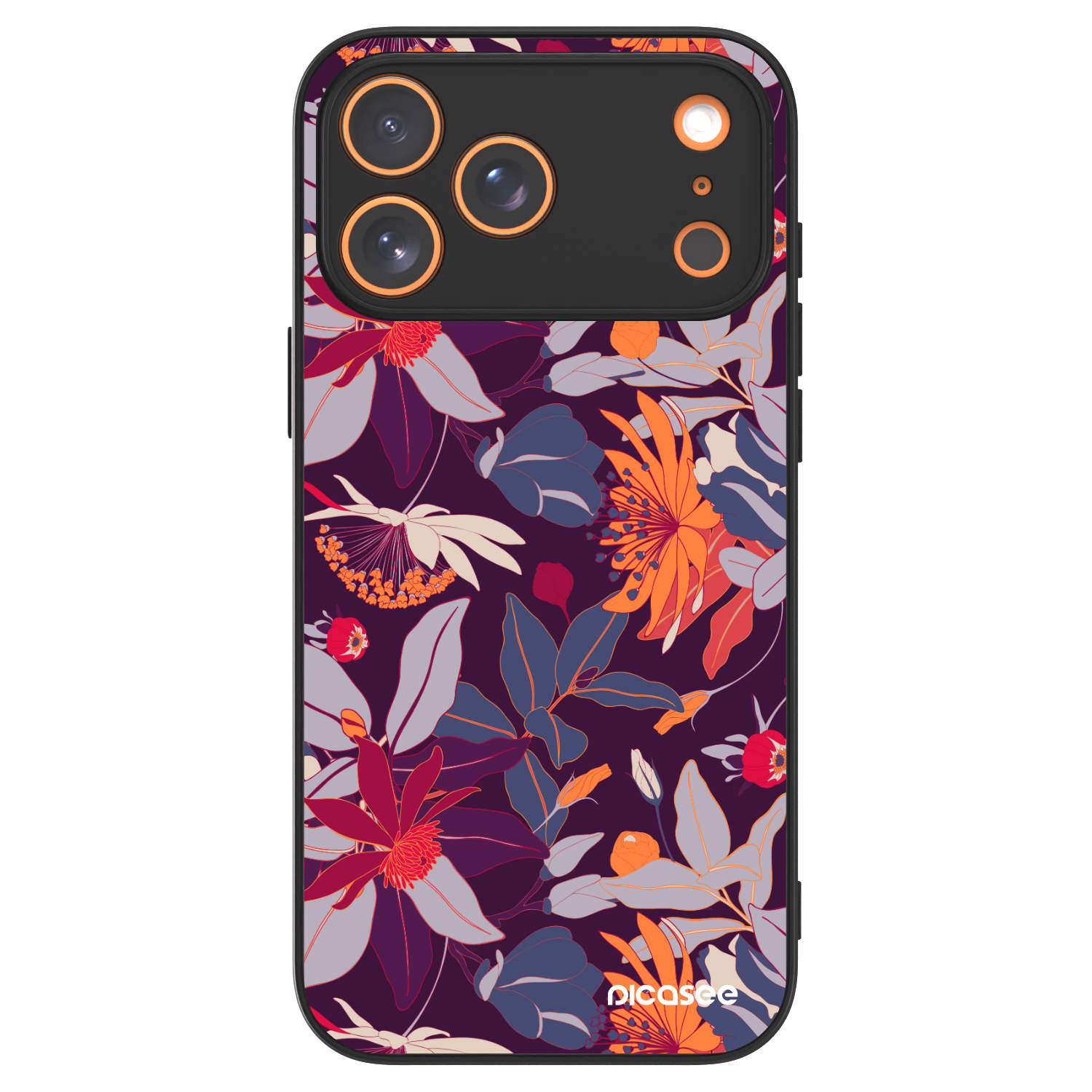 Picasee ULTIMATE CASE MagSafe pro Apple iPhone 17 Pro Max - Purple Leaf