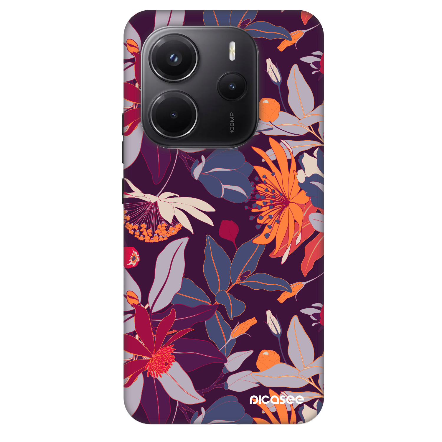 Picasee Fashion Case για Xiaomi Redmi Note 14 5G - Purple Leaf