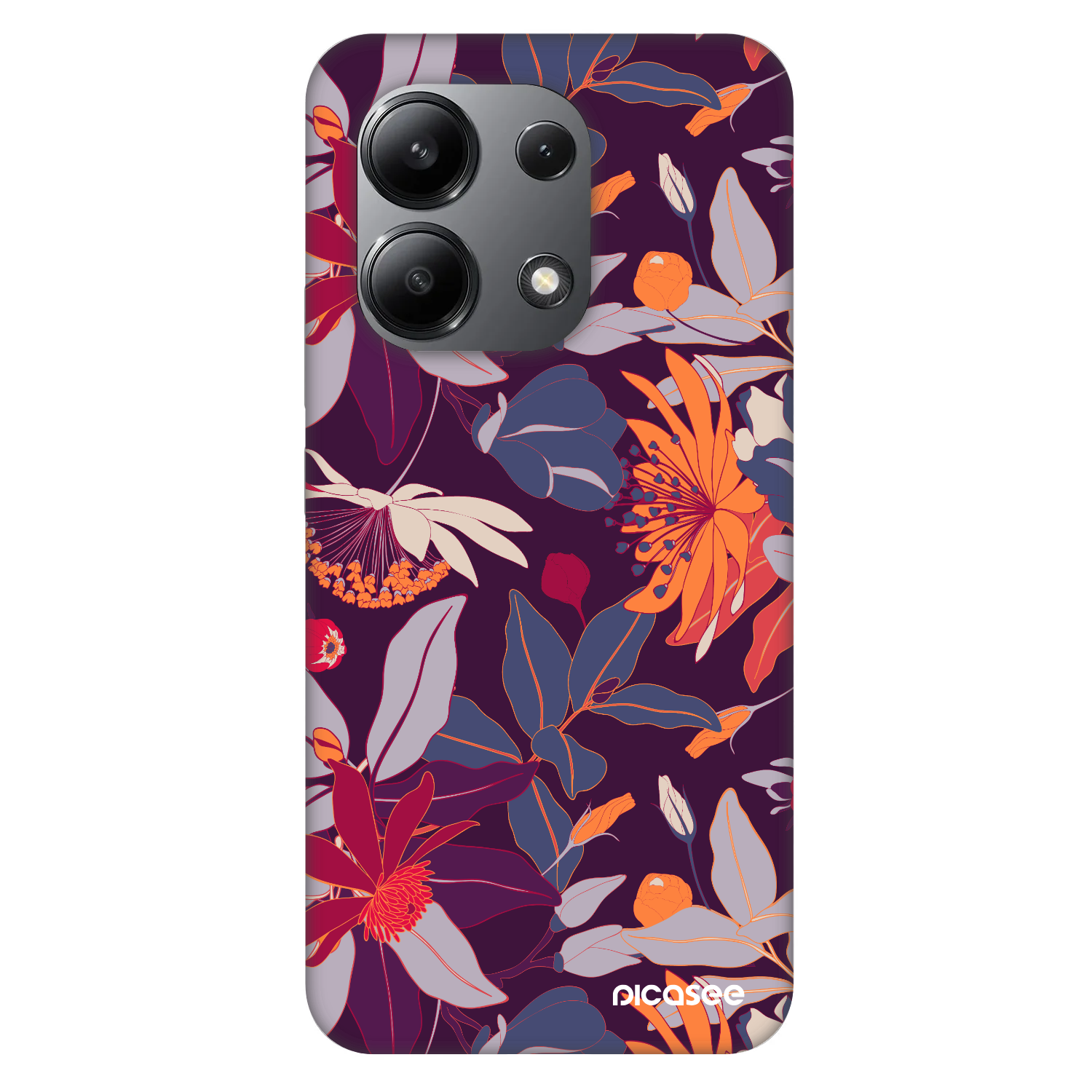 Picasee Fashion Case για Xiaomi Redmi Note 13 4G - Purple Leaf
