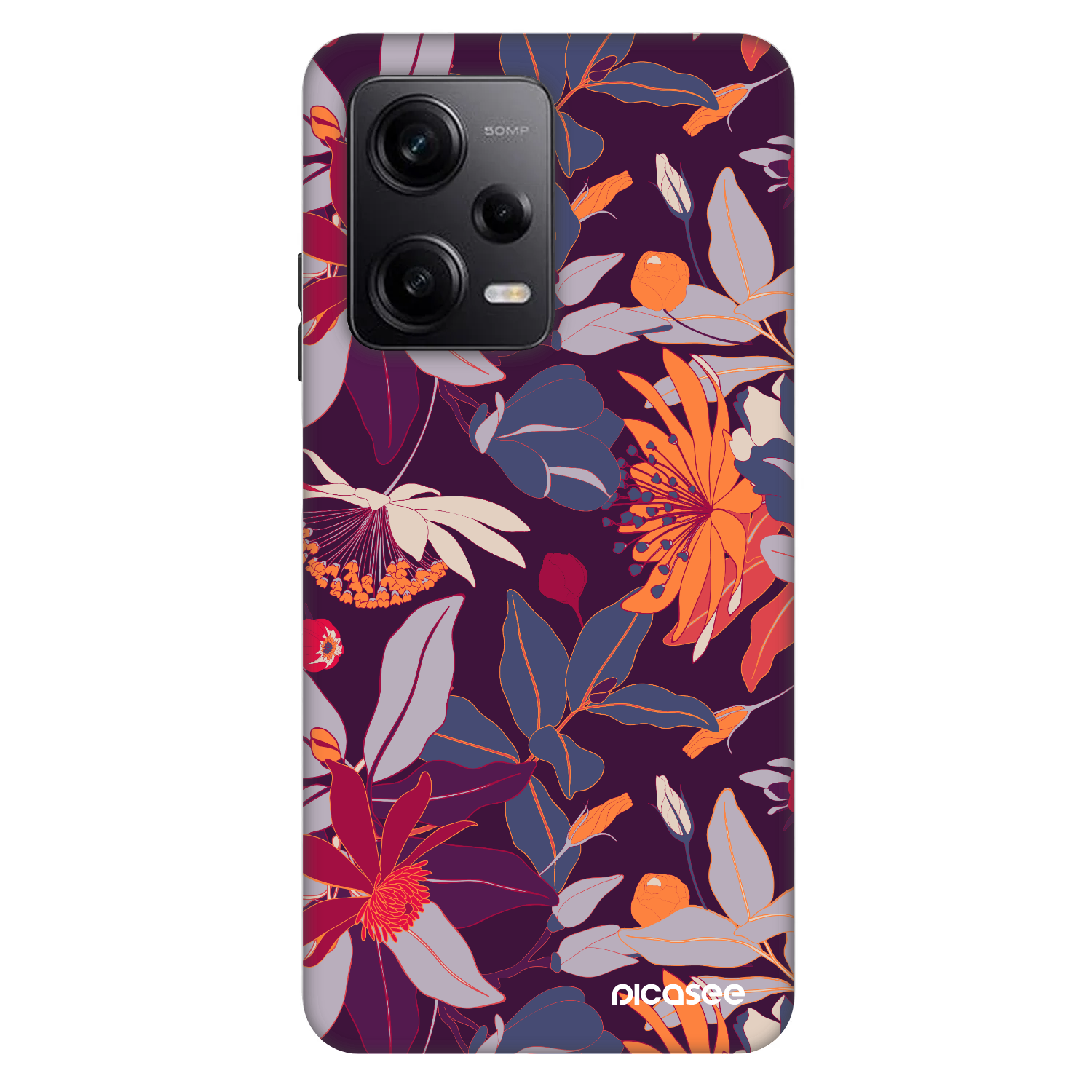 Picasee Fashion Case για Xiaomi Redmi Note 12 Pro 5G - Purple Leaf