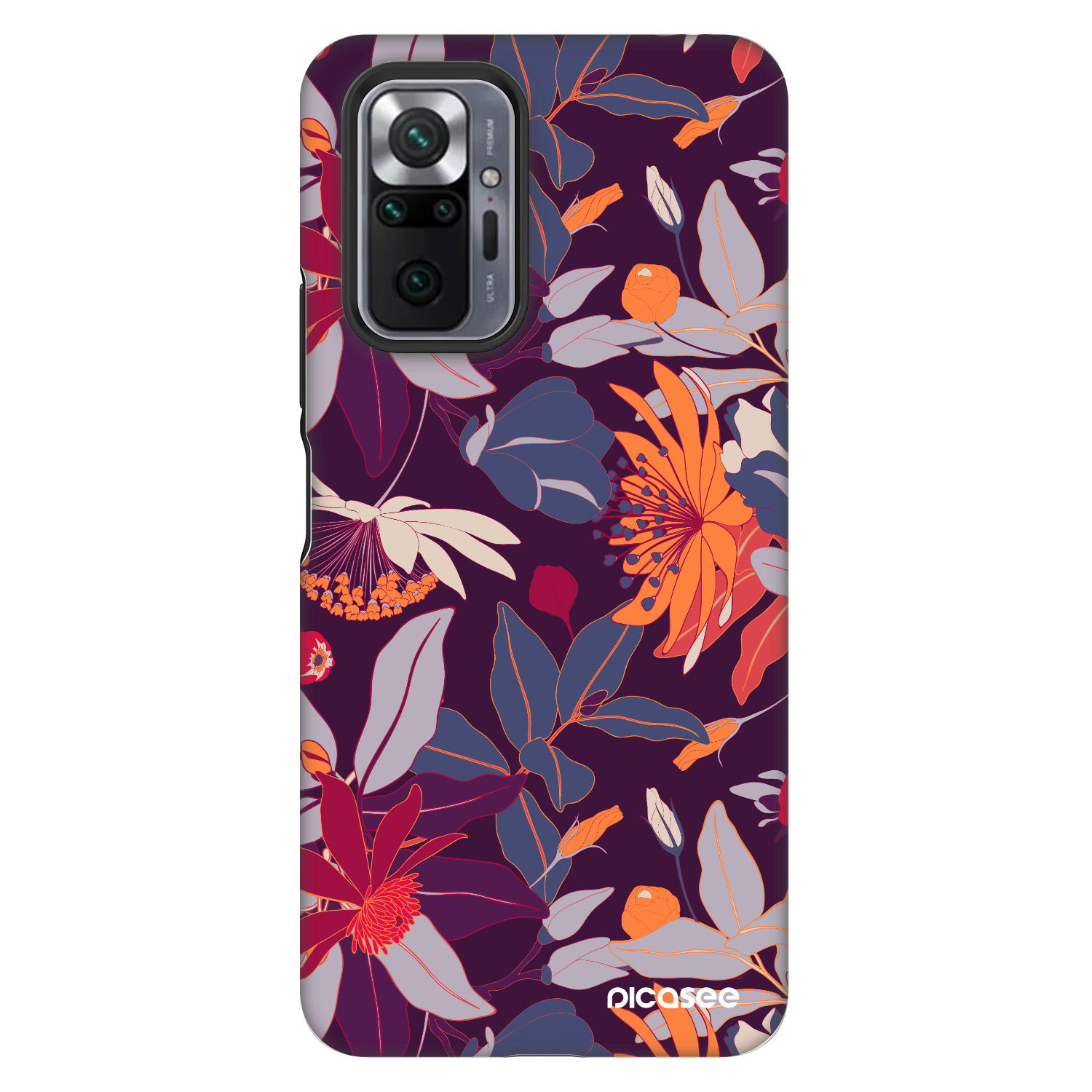 Picasee Fashion Case για Xiaomi Redmi Note 10 Pro - Purple Leaf