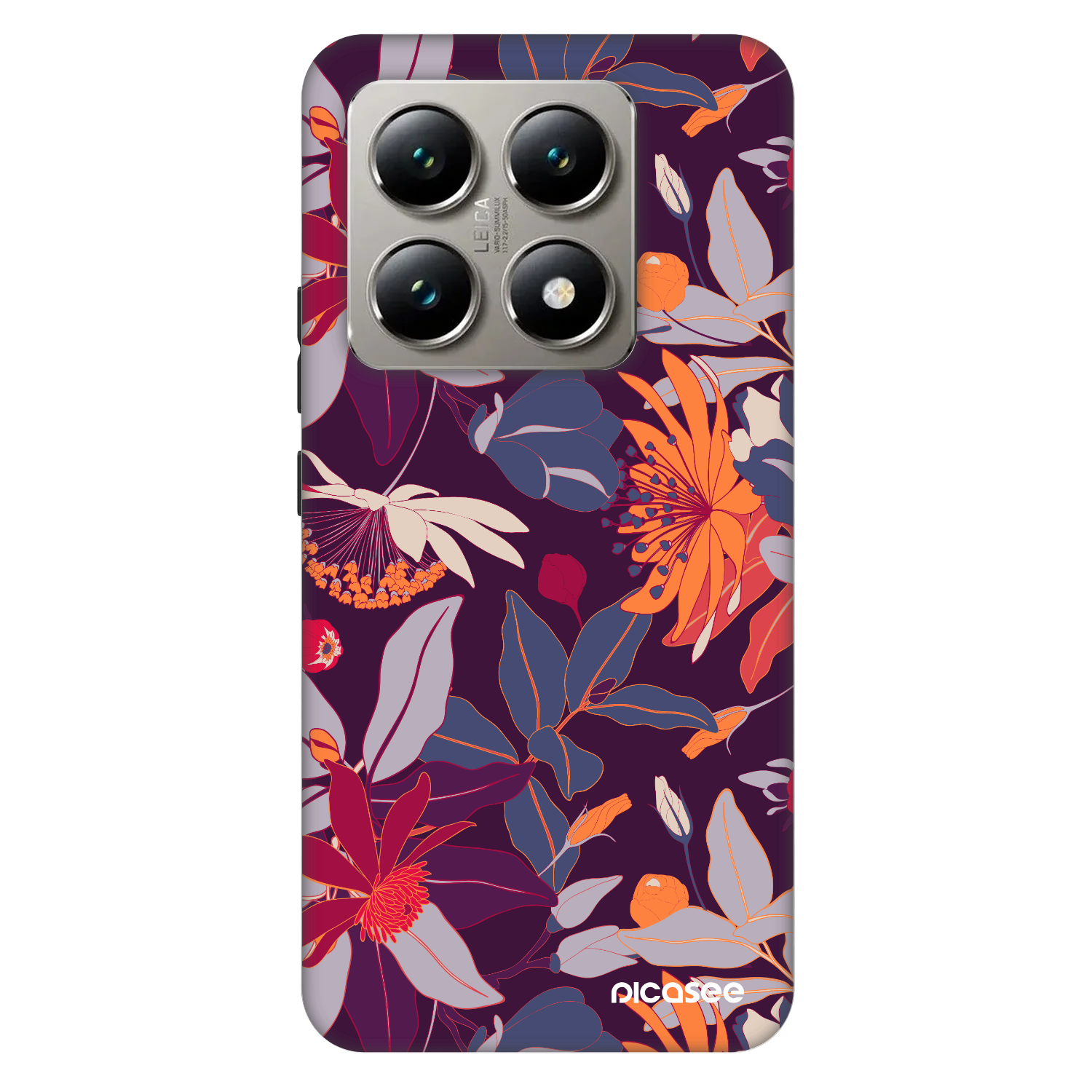 Picasee Fashion Case για Xiaomi 14T Pro - Purple Leaf