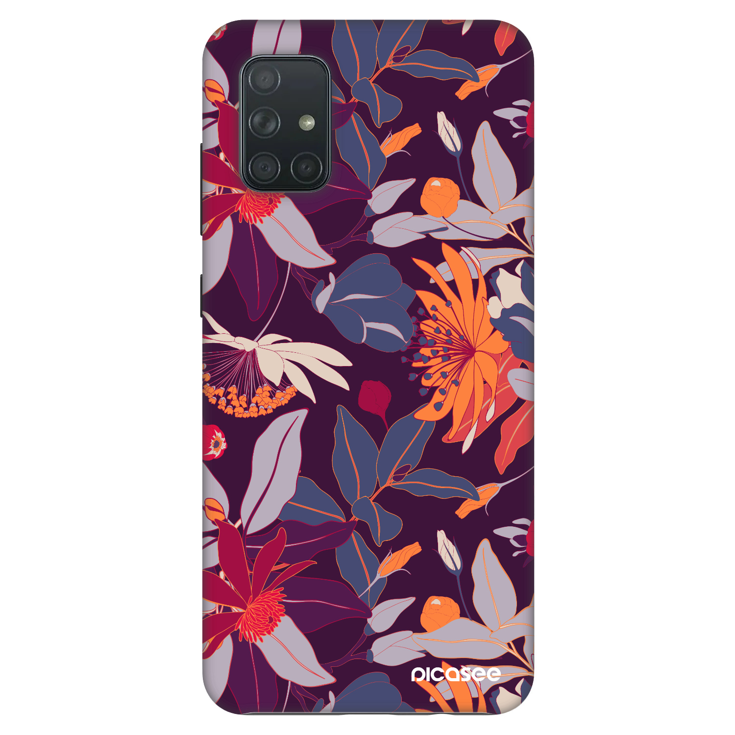 Picasee Fashion Case για Samsung Galaxy A71 A715F - Purple Leaf
