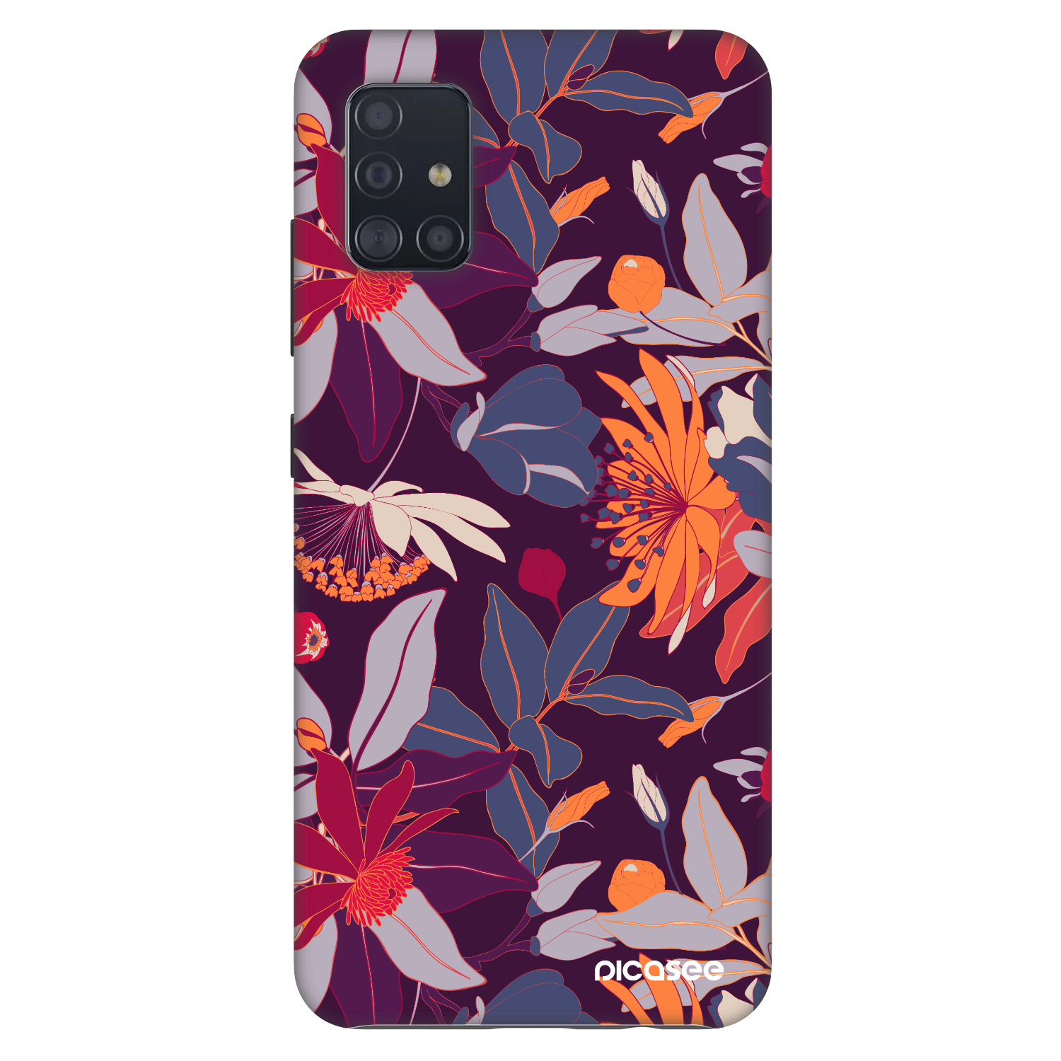 Picasee Fashion Case για Samsung Galaxy A51 A515F - Purple Leaf