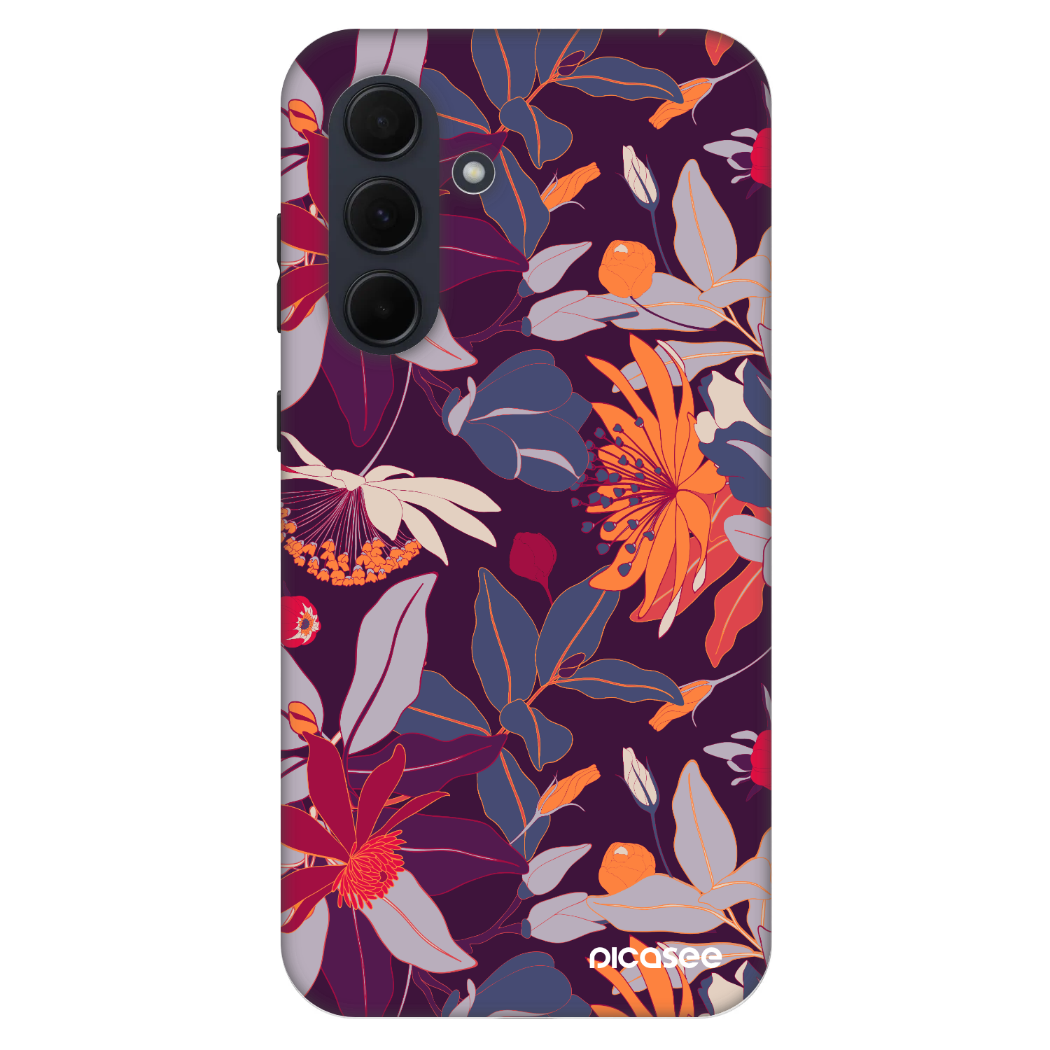 Picasee Fashion Case για Samsung Galaxy A35 5G A356B - Purple Leaf