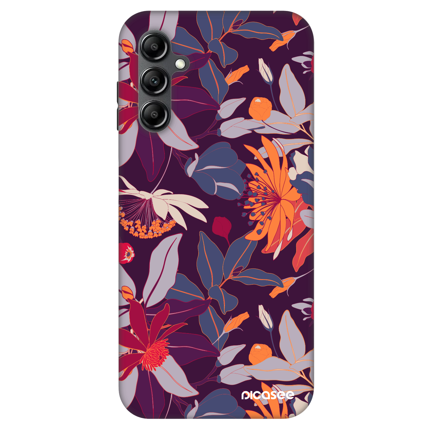 Picasee Fashion Case για Samsung Galaxy A14 5G A146P - Purple Leaf