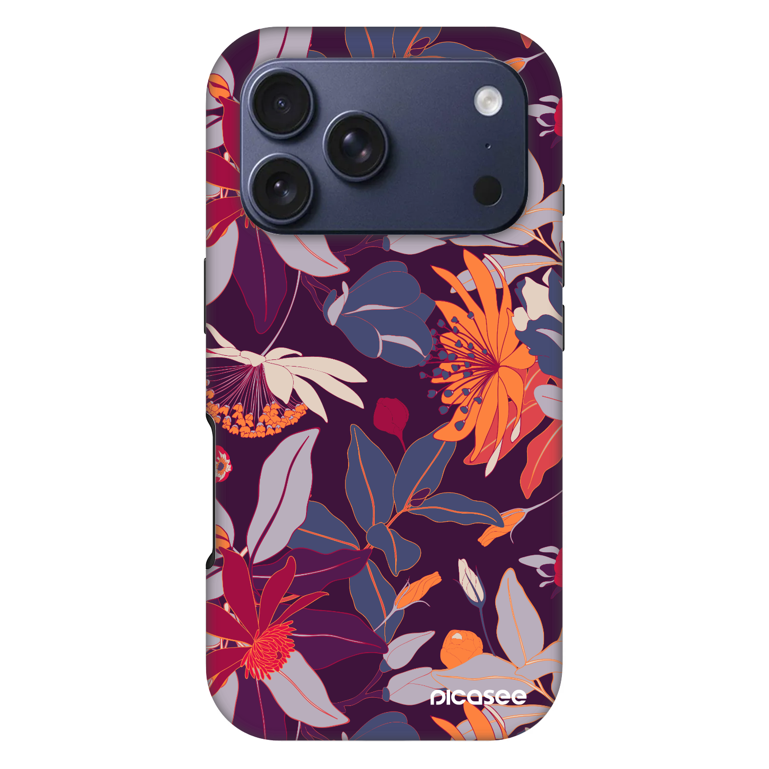 Picasee Fashion Case MagSafe για Apple iPhone 17 Pro - Purple Leaf