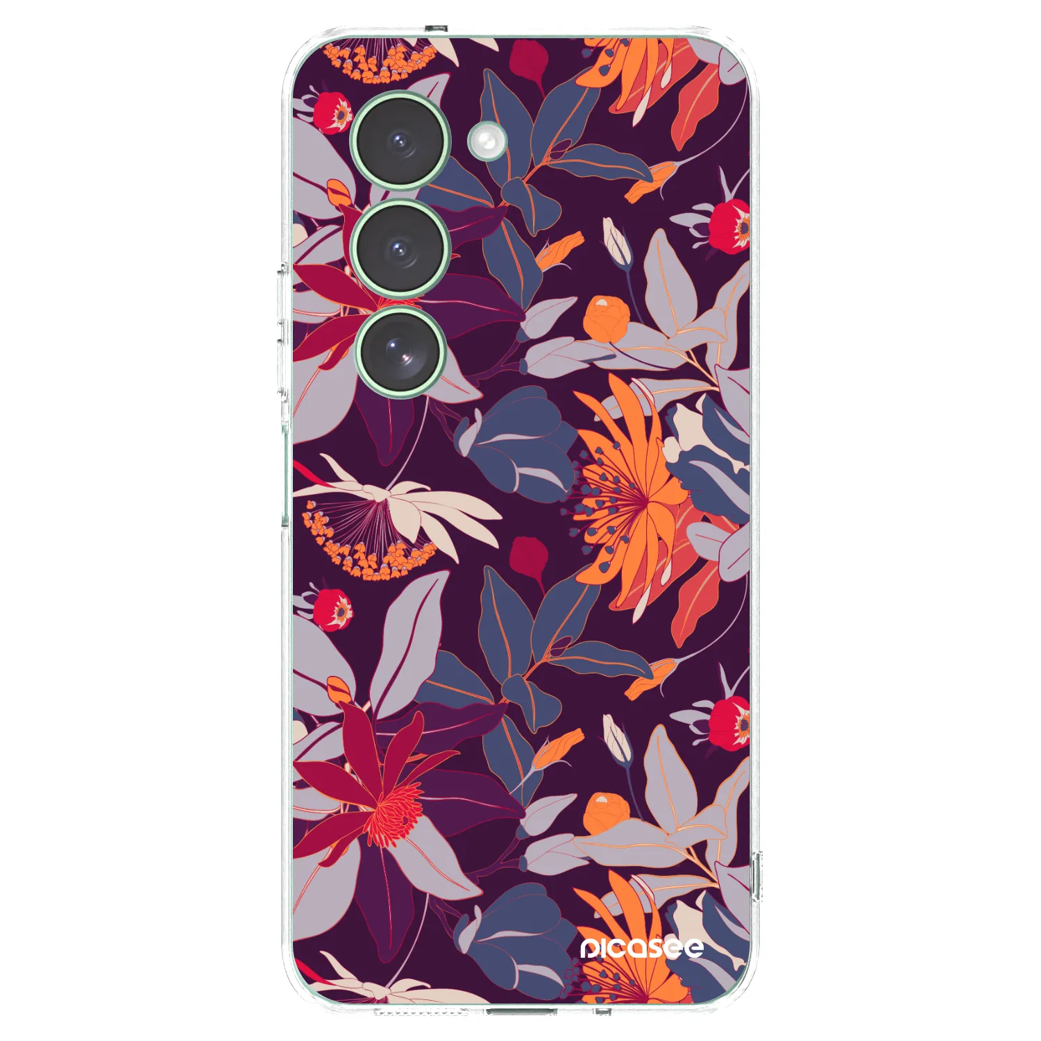 Picasee διαφανής θήκη σιλικόνης Xiaomi Redmi 15 5G - Purple Leaf