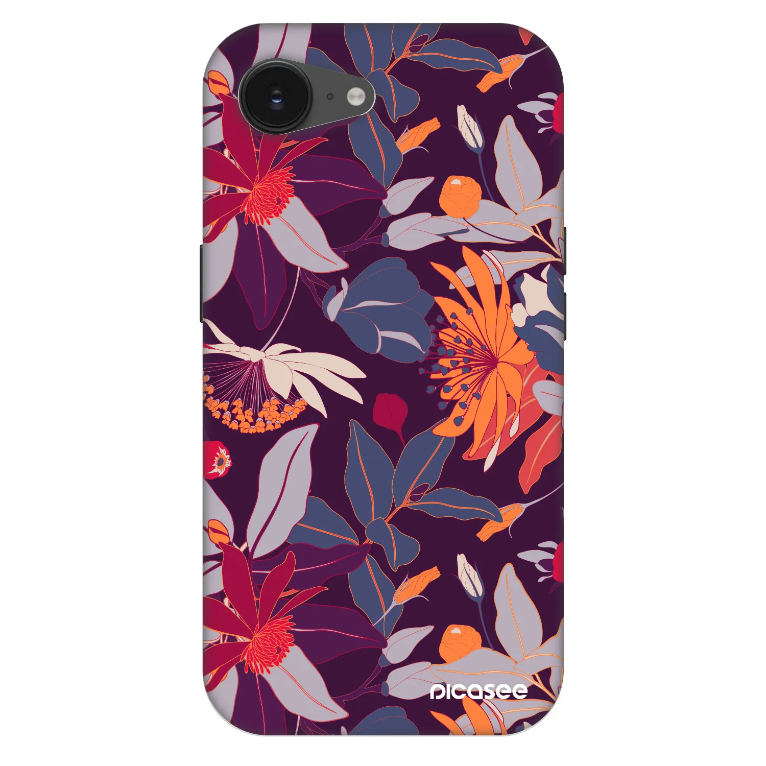 Picasee Fashion Case MagSafe για Apple iPhone 17e - Purple Leaf