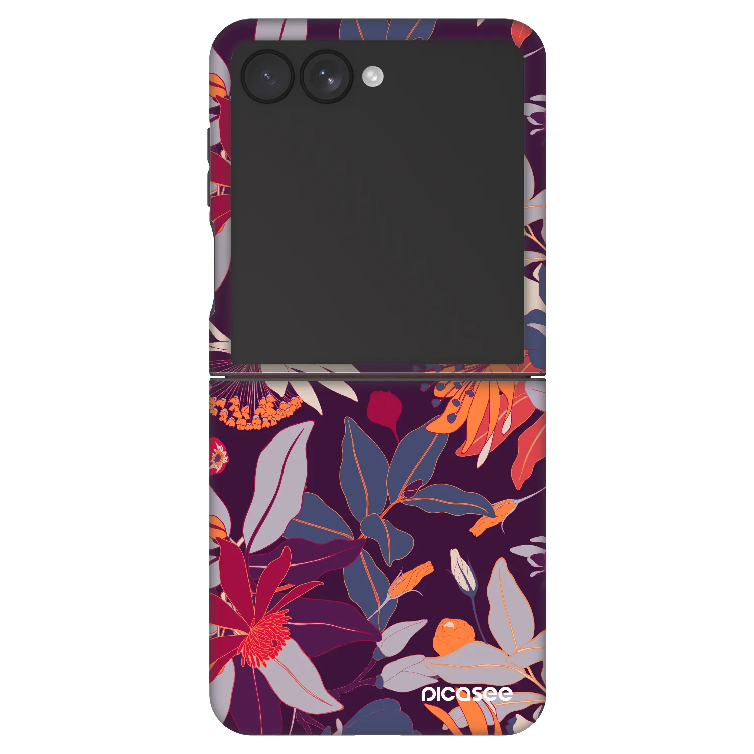 Picasee Fashion Case για Samsung Galaxy Z Flip7 5G - Purple Leaf