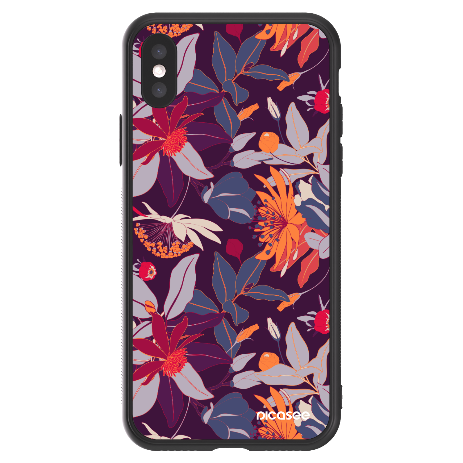 Picasee ULTIMATE CASE για Apple iPhone X/XS - Purple Leaf
