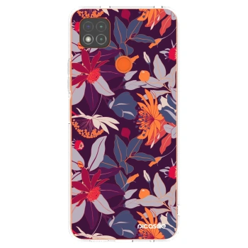 Picasee διαφανής θήκη σιλικόνης Xiaomi Redmi 9C - Purple Leaf