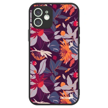 Picasee ULTIMATE CASE για Apple iPhone 12 - Purple Leaf
