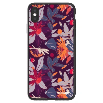Picasee ULTIMATE CASE για Apple iPhone XS Max - Purple Leaf