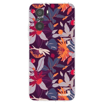 Picasee διαφανής θήκη σιλικόνης Xiaomi Poco F3 - Purple Leaf