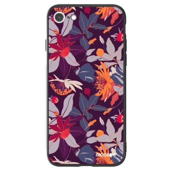 Picasee ULTIMATE CASE για Apple iPhone SE 2020 - Purple Leaf