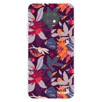 Picasee διαφανής θήκη σιλικόνης Xiaomi Redmi Note 9T - Purple Leaf