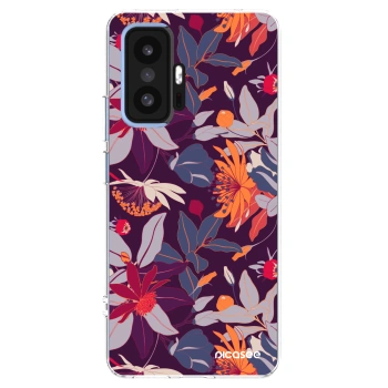 Picasee διαφανής θήκη σιλικόνης Xiaomi 11T - Purple Leaf