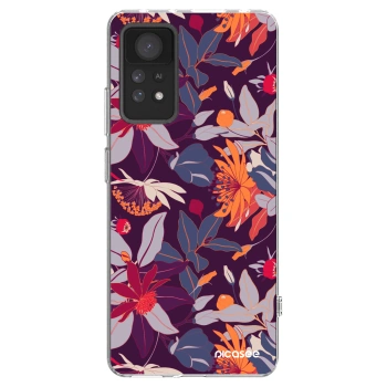 Picasee διαφανής θήκη σιλικόνης Xiaomi Redmi Note 11 Pro - Purple Leaf