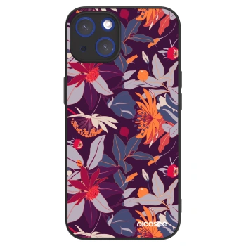 Picasee ULTIMATE CASE για Apple iPhone 14 - Purple Leaf