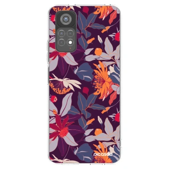 Picasee διαφανής θήκη σιλικόνης Xiaomi Redmi Note 11S 5G - Purple Leaf