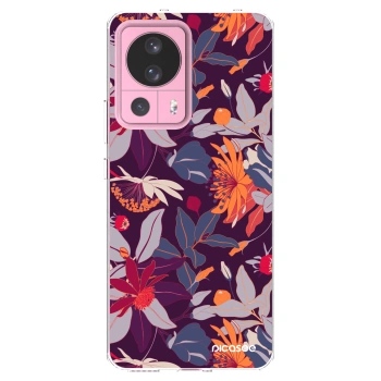 Picasee διαφανής θήκη σιλικόνης Xiaomi 13 Lite - Purple Leaf