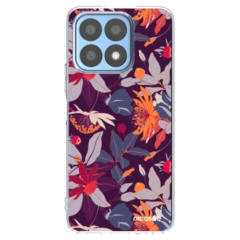 Picasee διαφανής θήκη σιλικόνης Honor X8a - Purple Leaf